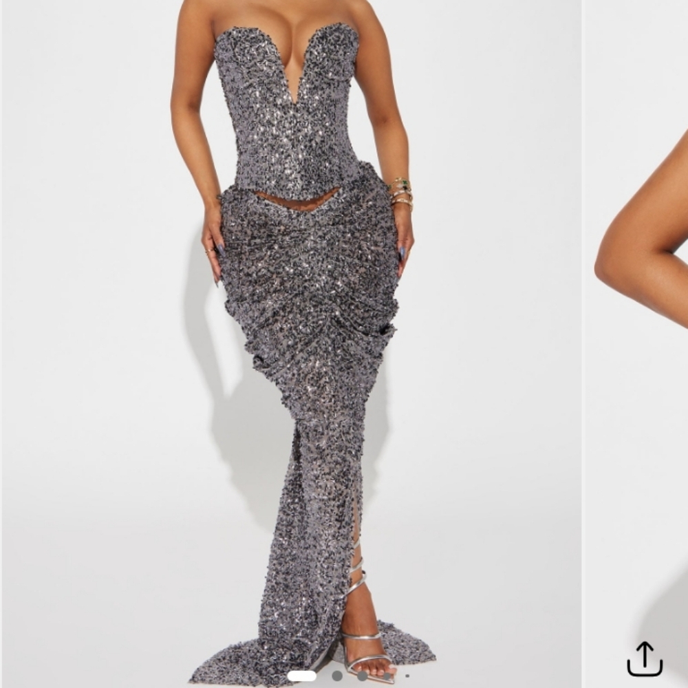 Elegant Sequin Evening Gown